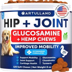 Hemp Hip and Joint Supplement for Dogs Glucosamine for Dogs Joint Pain Relief Chews with Chondroitin MSM Hemp Oil Mobility Support Canine Cartila Hemp Hip and Joint Supplement for Dogs Glucosamine for Dogs Joint Pain Relief Chews with Chondroitin MSM Hemp Oil Mobility Support Canine Cartila
